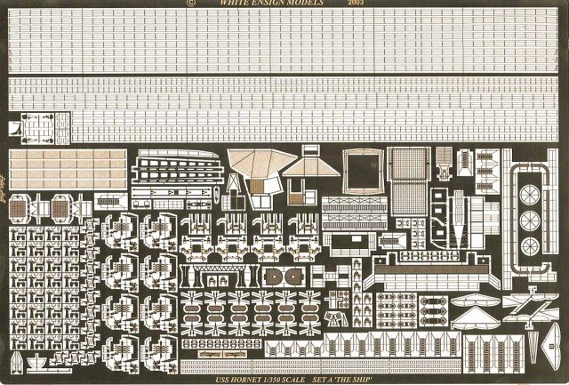 1/350 二战美国 CV-8 大黄蜂号航空母舰改造蚀刻片(配小号手) - 点击图像关闭