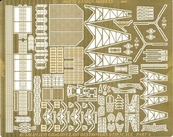 1/350 现代苏联无畏级驱逐舰改造蚀刻片(配小号手) - 点击图像关闭