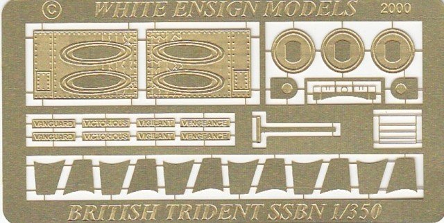 1/350 现代英国前卫级战略弹道导弹核潜艇改造蚀刻片(配威骏)