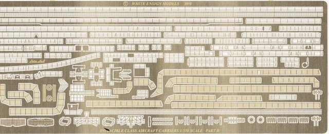 1/350 现代英国光辉号航空母舰改造蚀刻片(配Airfix)