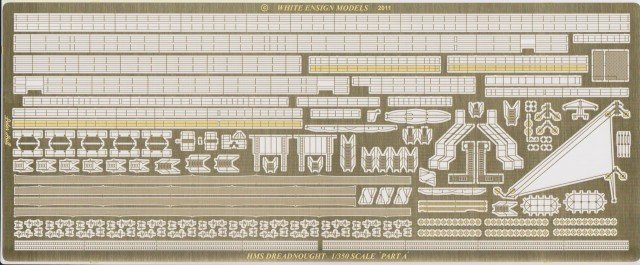 1/350 一战英国无畏号战列舰改造蚀刻片(配小号手)