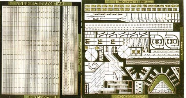 1/700 一战英国战列舰通用改造蚀刻片