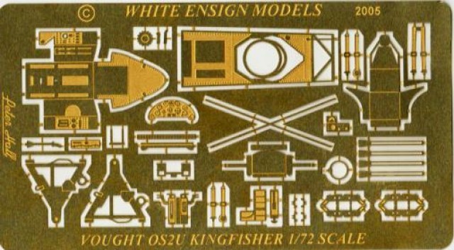 1/72 OS2U 翠鸟舰载水上侦察巡逻机细节改造蚀刻片(配Airfix)