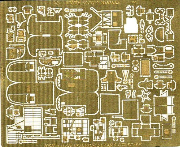 1/72 哈利法克斯重型轰炸机内部细节改造蚀刻片(配Modelcraft/Airfix/火柴盒/利华)