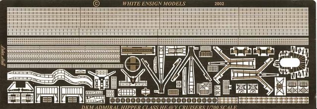 1/700 二战德国希佩尔海军上将级重巡洋舰改造蚀刻片 1/700 二战德国希佩尔海军上将级重巡洋舰改造蚀刻片
