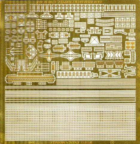 1/700 二战德国俾斯麦级战列舰改造蚀刻片(配小号手/威龙/青岛社) - 点击图像关闭