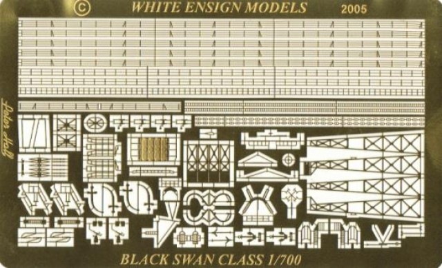 1/700 二战英国改黑天鹅级护卫舰改造蚀刻片