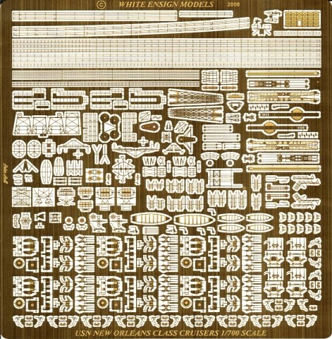 1/700 二战美国新奥尔良级巡洋舰改造蚀刻片(配小号手) - 点击图像关闭