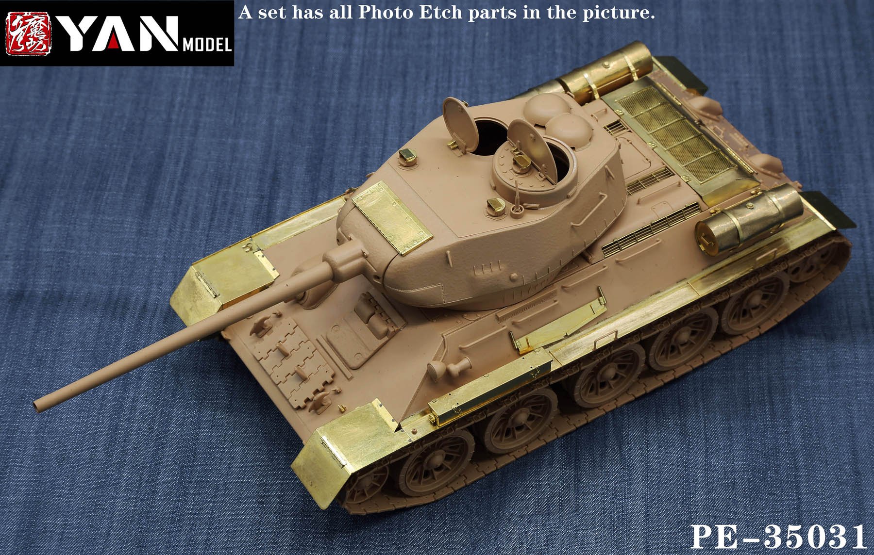 1/35 二战苏联 T-34/85 中型坦克改造蚀刻片(配麦田) - 点击图像关闭