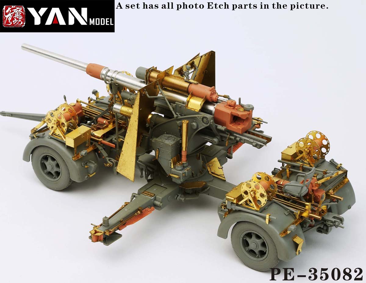 1/35 二战德国 8.8cm Flak 36/37 防空炮改造蚀刻片(配边境BT-013)