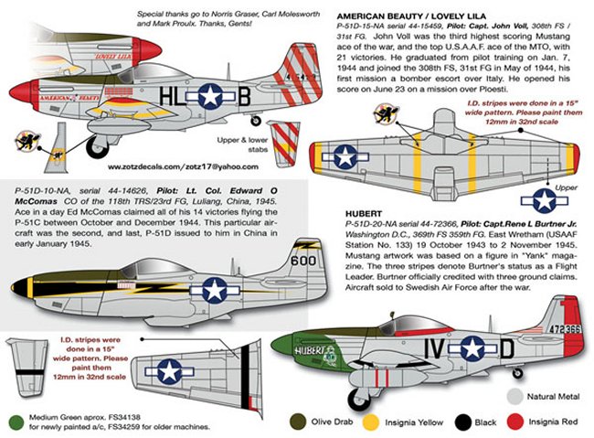 1/32 二战美国 P-51D 野马战斗机(1) - 点击图像关闭